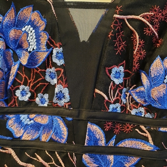 NORDSTROM NWT XS Harlyn black multi-color sleeveless dress - Picture 7 of 13